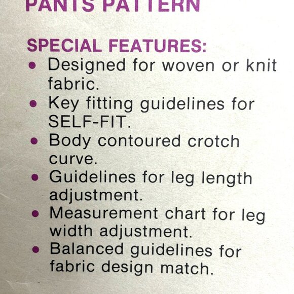 Couturier Sewing Pattern 111B Straight Leg Tailored Pants by Leonora Johnson Vtg - Picture 5 of 12